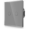 CNBINGO M1-202GR interruttore luce doppio touch | grigio - molto buono