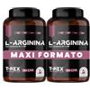 T-Rex Integratori L-Arginina 1000 mg con Vitamine B1 e B6 | Alto dosaggio | 240 compresse di L-Arginina HCL | Integratore Pre Workout per Sportivi, Vegan, Made in Italy