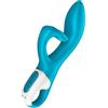 Satisfyer Embrace Me Rabbit Vibrator | 2 Motori potenti e flessibili | Dildo ergonomico Stimolatore Clitorideo | Vibratore ricaricabile e impermeabile (IPX7) | Sex Toys per Donne