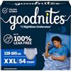Kimberly-Clark Corp. Goodnites Biancheria intima da notte da ragazzo, taglia XXL (120-165+ libbre), 54 ct, la confezione può variare
