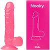 NOOKY Dildo a ventosa, 17,8 cm, rosa, QLD002