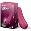 Satisfyer Curvy 1 Connect App Sex Toys Donne | Stimolazione Clitoridea | Massaggiatore vibrante potente e silenzioso | Vibratori ricaricabile | Sex Toy Rosso Bordeaux