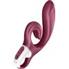 Satisfyer Love Me Connect App Dildo Vibratore Clitorideo e Punto G | Sex Toy flessibile | 2 potenti Motori | Design ergonomico | Sex Toys per Donne | Controllato da App in Bordeaux