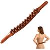 Thryvix Gua Sha Bastone,Massaggio,Legno con Perle per il Corpo Design Curvo,Massaggio Profondo,Ideale per Schiena,Collo e Addome,per Atleti,Danza,Uso Domestico e Viaggi