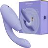 Womanizer Duo 2 Vibratore Succhia-Clitoride per Donna - Succhiatore clitorideo - Stimolazione Punto G - Smart Silence - Sex Toy Rabbit - 14 intensità di vibrazione e suzione - Impermeabile - Lilla