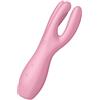 Satisfyer Threesome 3 Vibratore | 12 Modalità di Vibrazione | 3 Motori per la Stimolazione del Clitoride e delle Labbra | Sex Toys impermeabile (IPX7)