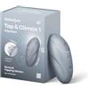 Satisfyer Tap & Climax 1 Vibratore a Onde di Pressione | Sex Toys da appoggio con Funzione di picchiettamento | Impermeabile (IPX7) | Silicone delicato sulla pelle