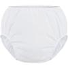 Licsaliwe Pantaloni di plastica per incontinenza per adulti - Biancheria intima impermeabile a prova di perdite, materiale PE per la cura degli anziani e protezione contro l'enuresi notturna, Bianco L