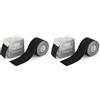 TS TAKE SPORT Kinesio Tape, Nastro Kinesiologico Elastico 5x5m, 95% Cotone 5% Spandex, per Taping Kinesiologico e Neuromuscolare, 1 Rotolo, Resistente ad Acqua e Sudore (Confezione da 2)
