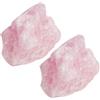 Jecdfs 2pcs Grandi cristalli di quarzo rosa,pietre e cristalli naturali,pietra grezza,per Meditazione, Gioielleria e Decorazione Feng Shui, Dimensioni 3 - 5 cm
