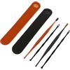 HONITANO Strumento per Pulizia Orecchio 2 Pezzi in Acciaio Inossidabile | Kit Portatile Silicone e Pp, Doppia Spirale, Uso Quotidiano e Viaggio, Rimozione Cerume Colore Casuale