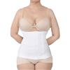 BODYPERFECT Fascia a strappo Post operatoria Unisex Pancera contenitiva Modellante Traspirante Supporto addome Fascia elastica contenitiva (Bianco, S)