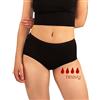 Cool Period Mutande Mestruali Certificate Bio GOTS & Organic - Intimo Assorbente Anti-Fuoriuscita per Flusso Abbondante | Mutande in Cotone Lavabili per Donne (4 Stars-S)