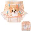 CutiePlusU Pannolini monouso per adulti, 2 pezzi, slip per incontinenza con linguette per uomo e donna, alta capacità di assorbimento, ideali per la notte - Simpatico motivo Corgi (Taglia M 28-38)