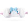 Satdflie Kawaii Cartoon Sleep Eye Mask per ragazze donne, dolce peluche morbida maschera da sonno per il lavoro e il viaggio Eye Cover (Cinnamoroll)