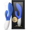 LELO INA WAVE 2 Vibratore per Donna Rabbit con Wavemotion e 12 Modalità, Vibratore con Stimolatore Clitorideo Femminile, Sex Toy a Doppia Azione, Sex toys per Donne, Vibratori Donna, Blue