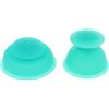 Tubayia - Set di 2 coppette massaggianti in silicone per spalle, schiena, schiena, massaggio del corpo (verde)