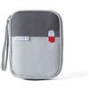 ISAKEN Kit Portatiled di Pronto Soccorsod da Viaggio, Borsa Impermeabile per La Conservazione delle Medicine Borsa Portatile di Pronto Soccorso per La Casa All'Aperto, Il Campeggio, L'Escursionismo