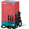 Satisfyer Booty Call Set di Anali | Dimensioni da 13,5 a 14 cm | Sex Toy per Principianti e utenti Avanzati | Set di Plug Anale da 3 Pezzi | Butt Plug Prostatico Nero | Per Uomini e Donne