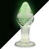 Sandritas Plug anale in vetroGlow in the Dark, si illumina al buio