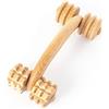 Tuuli Accessories Rullo Massaggiatore Massaggio Schiena Cervicale Spalle Piedi Corpo Muscolare Legno 18 x 7 x 6 cm