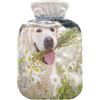 ISAOA Golden Retriever in un prato di montagna lussureggiante borsa dell'acqua calda e copertura morbida calda per letto invernale mani collo e spalle, 2 l