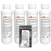 well2wellness Essenza per Sauna Concentrati Set 4 x 250 ML - Eucalipto, Aghi di Pino, Arancione +Citronella +Gratis 10g Mentolo