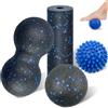 Ourdort 4 Pezzi Palline Massaggio, Pallina Massaggio Piedi | Sfere per Massaggio dei Punti Terapeutici Rullo Massaggio per Recupero Muscolare, Schiena, Gambe, Piedi, Mani