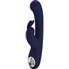 Pretty Love Lamar Vibratore a forma di coniglio con display LED digitale blu scuro Ø 4 x 22 cm