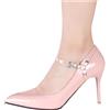 Fendawn Strive Cintura per scarpe staccabile Cinghia alla caviglia Trasparente Anti Laccetto delle scarpe per tenere i tacchi alti sciolti