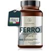 VIVAPHARMA Ferro Integratore Tipo Bisglicinato, 400 Micro Compresse (12+ mesi) Vegane 14mg per Compressa Contribuisce al Normale Metabolismo Energetico, Senza OGM e Magnesio Stearato, Made in Italy