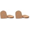 Kaps Supporto al Tallone in Sughero Naturale con Retro Adesivo, Assorbe gli Urti e Previene la Tendinite, la Caviglite e lo Sperone Calcaneare, Corex della Kaps, 1 Paio (Donna/EUR 35-40) (Confezione da 2)