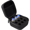 BOXOB Custodia per Frigorifero per Insulina a 9 Scomparti, Nera Sicura e Compatta Custodia Insulina Adatta a Fiale Standard U-100 da 10ml (Non Adatta a Fiale Alte)