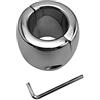 SeLgurFos pesante testicolo anello in acciaio inox palla barella testicolo barella testicolo peso scroto ciondolo pene anello pene anello magnete/chiave (60mm,Schlüssel)