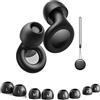 Ovyntremis Tappi per le orecchie per il sonno - Riduzione del rumore 40 dB, tappi in silicone ultra confortevoli con 8 punte (XS/S/M/L) e custodia per il trasporto, ideale per il sonno,
