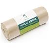 VIRSUS 30 Sacchi Trasparenti per Spazzatura Resistenti Rotoli Ambra 90x120 120 Litri