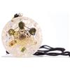Jet International Prajet Crystal Ciondolo Orgonite Metatron in Quarzo Rosa Naturale Rose Quartz Metatron Orgone Pendant con Cordino Gioiello Artigianale in Pietra Naturale per Uomo