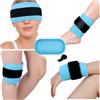 Comfytemp Impacco Ghiaccio Gel Riutilizzabile 25X13cm, Terapie Caldo/Freddo | Ghiaccio Gel Riutilizzabile con Fascia Per Dolori, Spalla, Ginocchio, Piede, Gomito, Distorsioni, Gonfiori, Contusioni