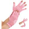 Duerer Guanti a compressione per artrite con cinghia, uomo donna per RSI, tunnel carpale, reumatismi, tendinite, dolore alle mani, supporto mani guanti senza dita per computer