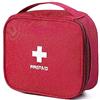 ISAKEN Borsa per Medicinali da Viaggio Borsa di Pronto Soccorso Vuota Kit di Primo Soccorso Portatile Borsa Porta Medicine da Viaggio Leggera Scatola di Sopravvivenza per Casa Auto Campeggio Ufficio