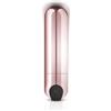Rosy Gold Bullet Vibratore - Comodo da Viaggiare - con 10 Diverse Modalità di Vibrazione - Ricaricabile - Dimensioni Compatte - Rosy Gold - 180 Gr