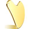 Jingyingtt Strumenti for il viso Gua Sha in acciaio inossidabile Guasha for il viso Gua Sha in metallo for stringere il massaggio della pelle Strumento di bellezza Guasha for gli occhi del corpo Massa
