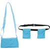 Fyearfly Supporto di Drenaggio per Mastectomia Regolabile, Borsa per Drenaggio del Seno Fissaggio per La Cura del Busto Sacca di drenaggio per mastectomia Portatile per Chirurgia, con borsa da doccia (blu)