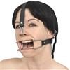 Honeylust Bavaglio con gancio nasale & boccale, BDSM imbracatura fetish | Imbracatura similpelle regolabile, bloccabile - Dom/Sub, bondage, allenamento, per coppie & principianti