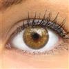 GLAMLENS Lenti a contatto colorate verdi 'Ronda Green' - mensili - con porta lenti a contatto - Verde naturali in silicone idrogel - 2 pezzi - DIA 14.20 - senza correzione 0.00 diottrie