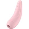 Satisfyer Curvy 2 Connect App | Vibratore a Onde di Pressione | Stimolazione del Clitoride silenziosa e potente | Sex Toys con App e Vibrazioni | Rosa