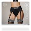 OUCH! Vibratori classici marca OUCH! Slip con vibrazione e reggicalze Vibrating Strap-on Thong, Adjustable Garters Black