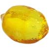 PYRWSM Statuetta a forma di frutta, in cristallo giallo, da collezione, in vetro soffiato a mano, ornamento decorativo per casa, ufficio, cucina, limone