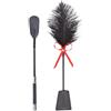 BDSMAGE 35cm Frusta Piume Erotica con Manico in Pelle,Sculacciata tickler Spanking Paddle Equitazione Crop Set Bondage BDSM,stick giocattolo sesso Sex toys fetish per Bondage coppie