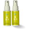 AMAS Spray Protettivo Anti Zanzare 100% Naturale - Con Olii Essenziali di Citronella, Eucalipto e Basilico - ideale per bambini - 50ml x 2 pezzi- formato da viaggio